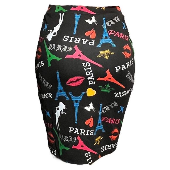 Cleo Paris Skirt & Top Set black body con skirt multi colored crop top options - Picture 5 of 16